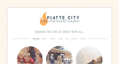 Desktop Screenshot of plattecityumc.com